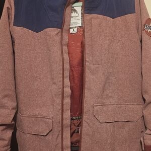 Burton Men's Jacket - Navy and Maroon